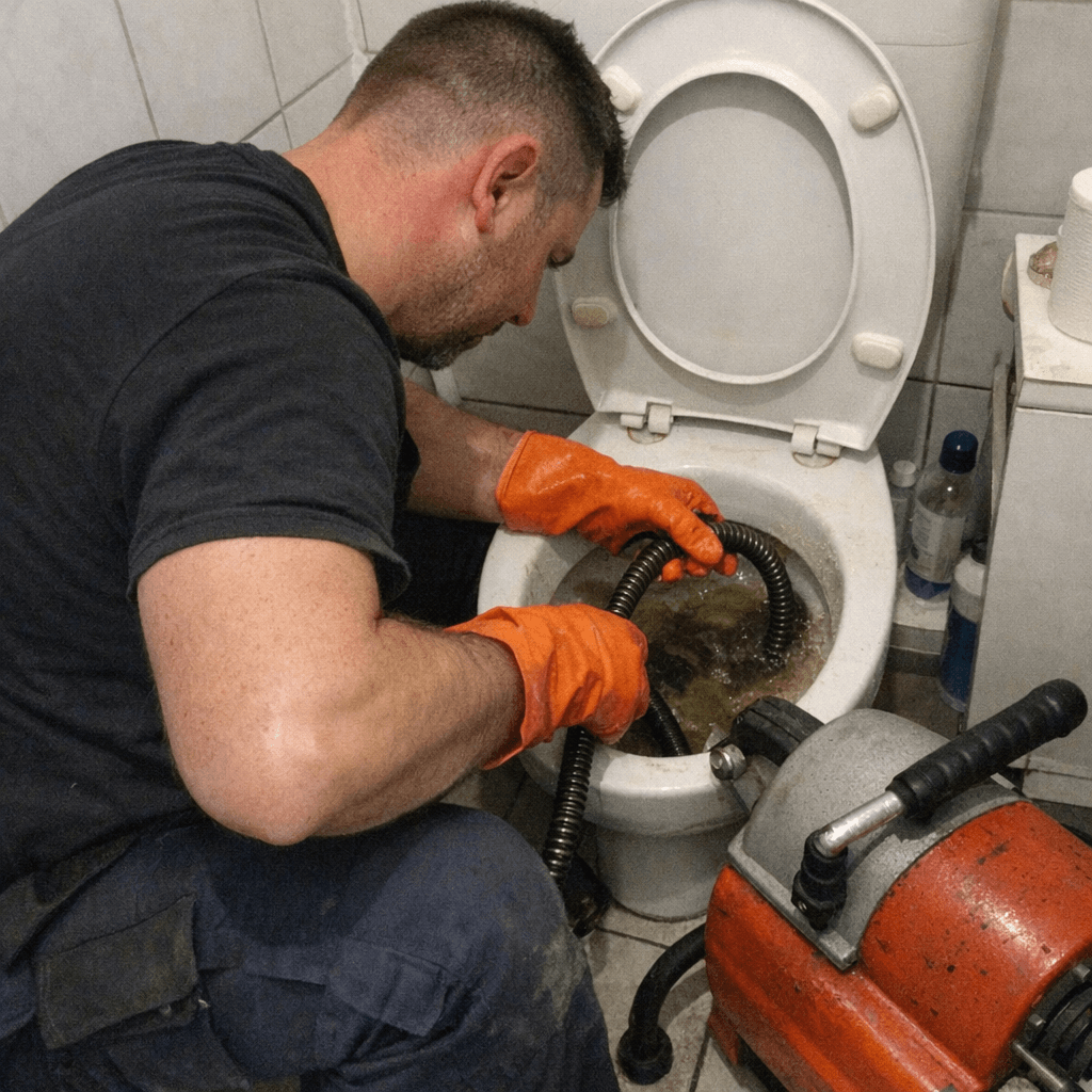 Hygienische Beseitigung von Blockaden